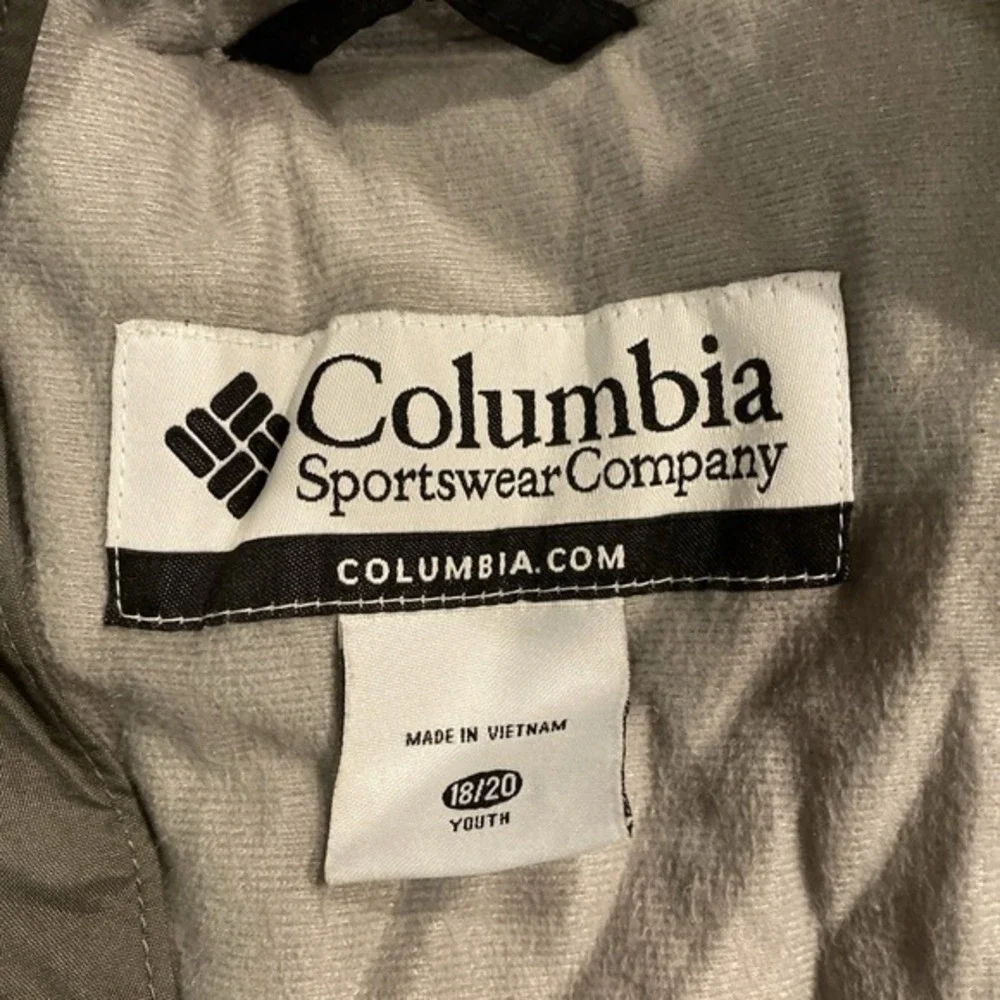 Columbia Youth 18/20 Gray Black Yellow Winter Coat Lots Of‎ Pockets 212